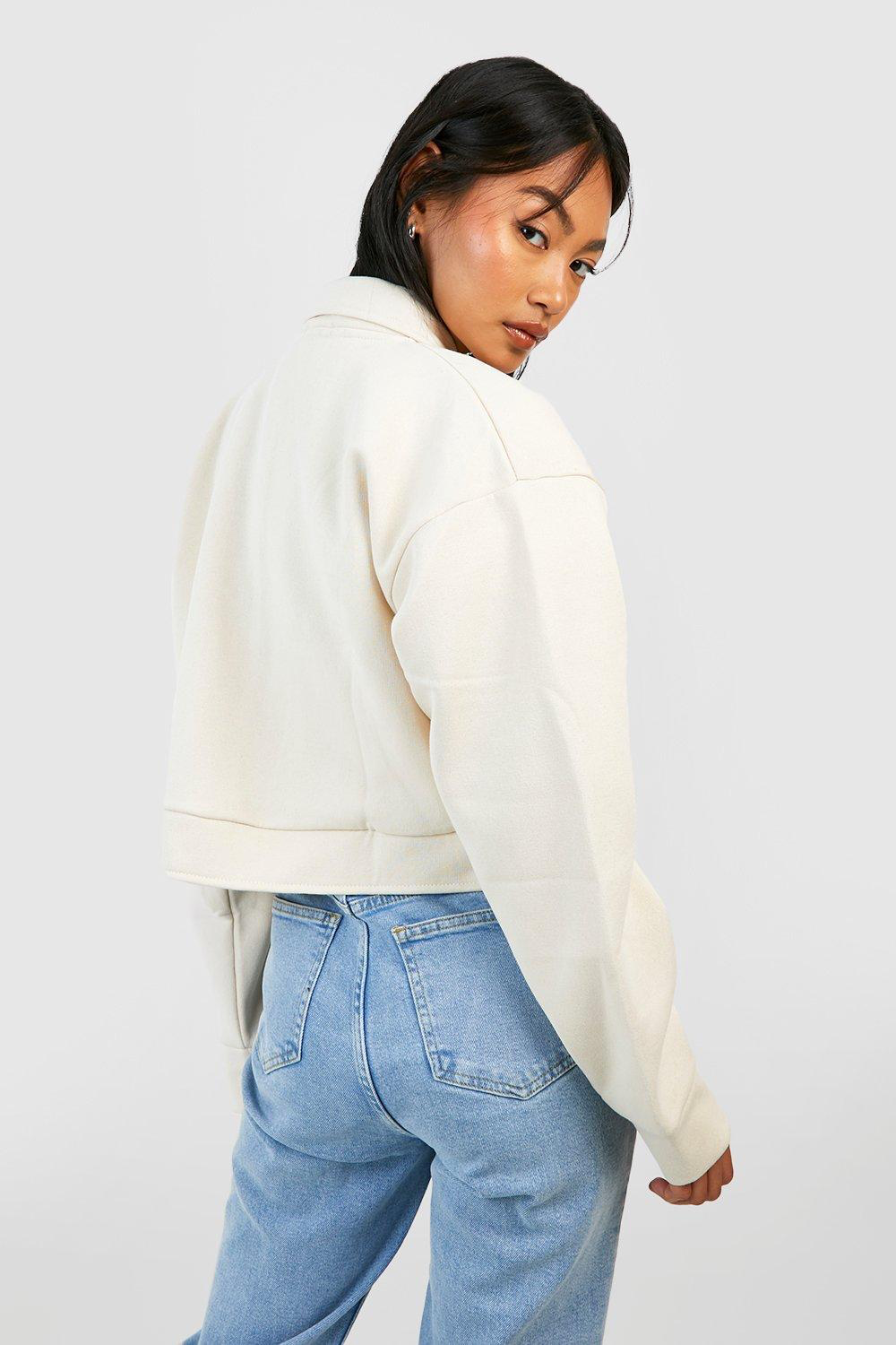 Neutral Utility Cropped Jacket