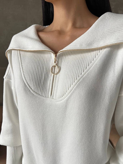 Half-Zip Knit Co-Ord Set